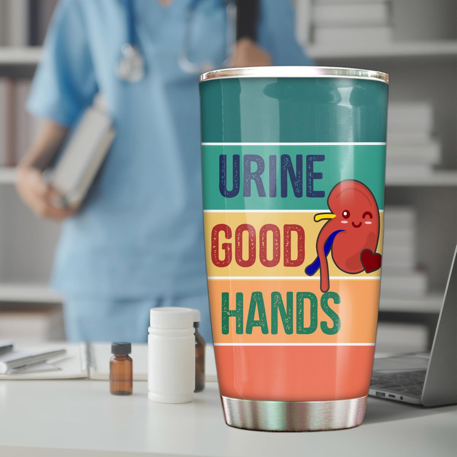 Stainless Steel 20oz Tumbler - Kidney Doctor Funny Gift, Urology Week Gifts for Men Women - Image 6