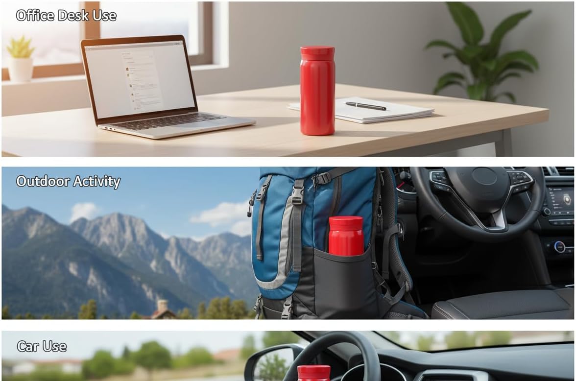 Mini Stainless Steel, Slim Insulated Water Bottle, 7oz, Small Water Bottle, Coffee Bottle, Tumbler, Travel Bottle, Coffee Cup, Pocket Bottle, keep hot and cold, Leak Proof, BPA Free - Image 7