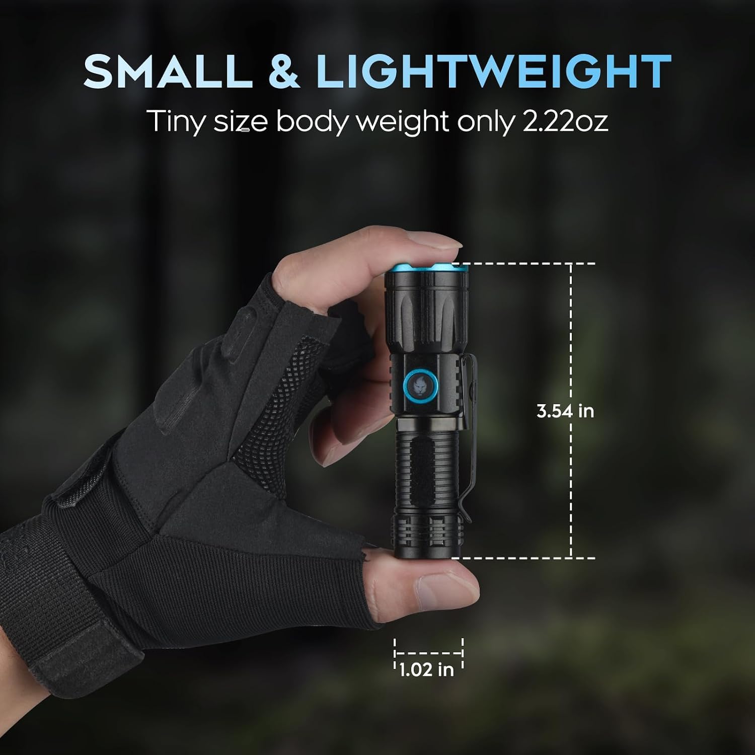 ULTRAFIRE Lot de 2 lampes de poche porte-clés 1000 lumens avec clip, petite lampe de poche rechargeable avec queue magnétique, mini lampe de poche EDC zoomable pour l'extérieur et les urgences