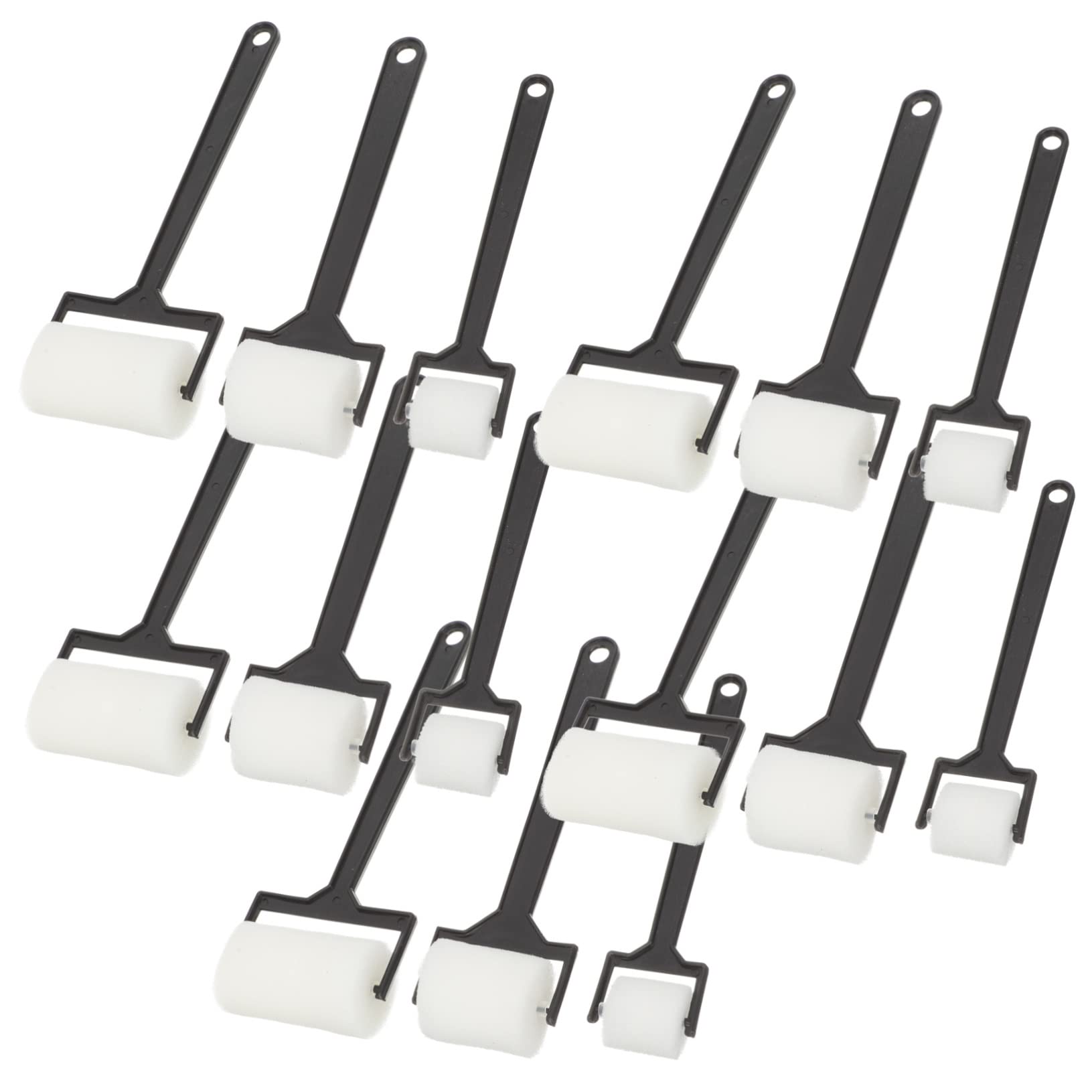 OSALADI 15pcs Rolls Portable Sponge Painting Brush for Creative DIY Art Projects Easy to Use for Spreading Ink Paint Glue Smooth Surfaces