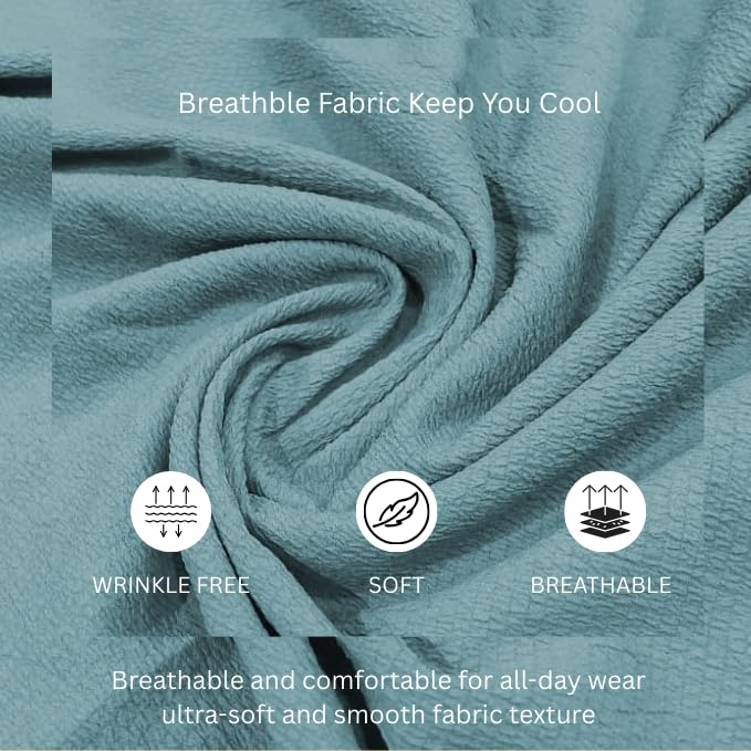 Image of GRECIILOOKS Men's Polycotton Shirt |Stylish Casual Regular Fit Shirts | Textured Half Sleeve | Slim Fit | Business & Meeting Ready (Available in Plus Size)