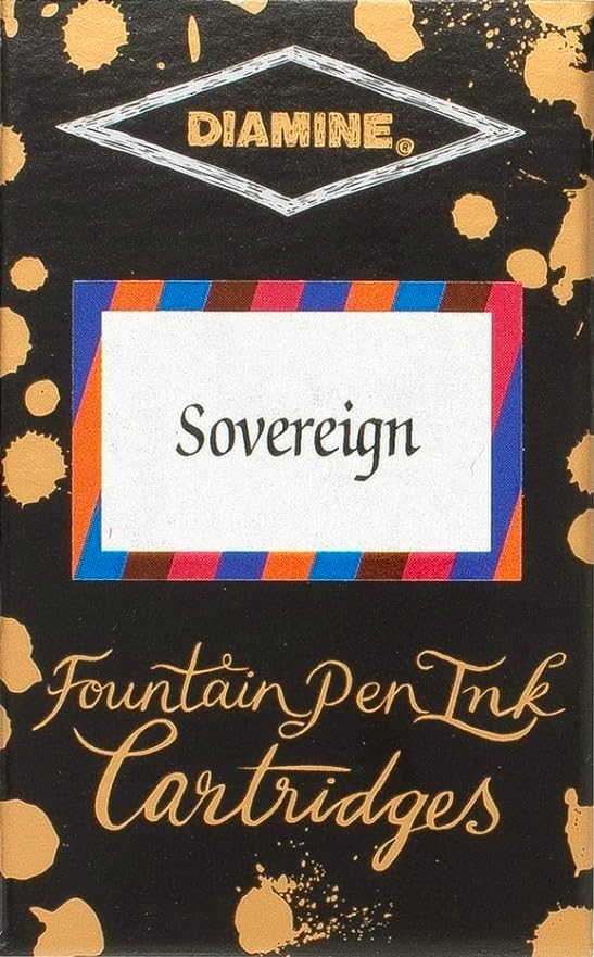 Diamine Refills Sovereign Mixed Assorted Set 20 Per Package Fountain Pen Cartridge - DM-5004
