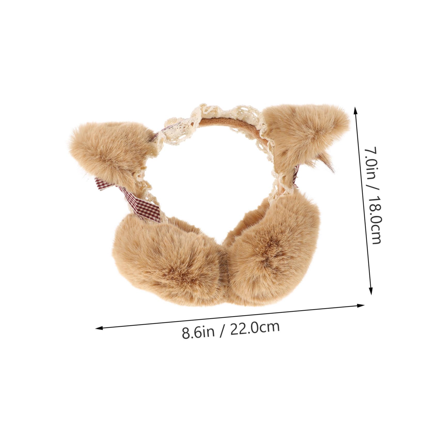 PartyKindom Warm Cozy Pc Polyester Ear Warmer Girls Winter Earmuff for Outdoor Activities