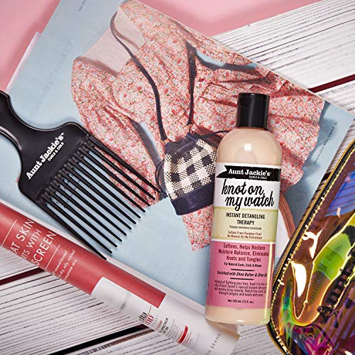 Aunt Jackie's Curls and Coils Knot On My Watch Instant Hair Detangling Therapy for Natural Curls, Coils and Waves, Enriched with shea Butter, 16 oz - Image 7