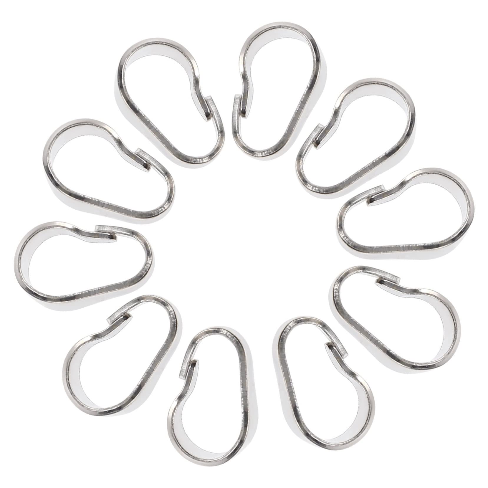 EXCEART 40piezas Conectores Para Colgantes De Joyería Clips Pinch Para Collares Diy Diseño Ligero y Resistente Fácil De Usar Accesorios Para Fabricación De Joyas