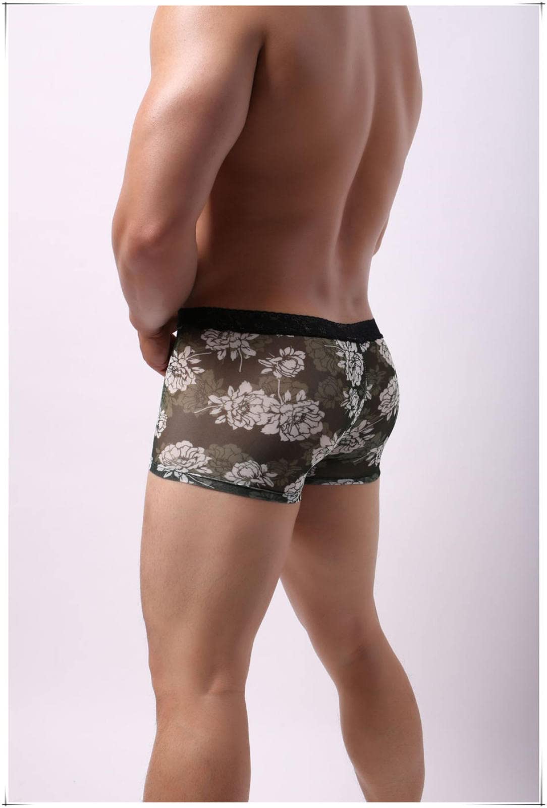 Unterwäsche Herren 4 Stück Herren Satin Höschen Boxer Atmungsaktiv Sexy Shorts Unterwäsche