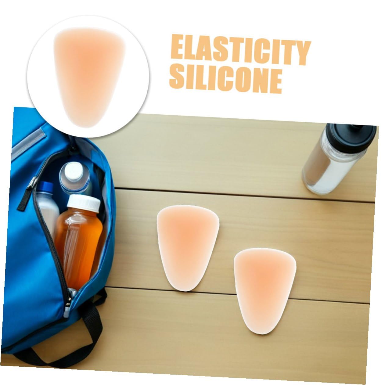 Ginocchiere Ampia Libertà di Movimento 4 Pezzi in Silicone Protezione Ginocchio Ergonomica Beige per Pattinaggio su Ghiaccio per Piste al Coperto
