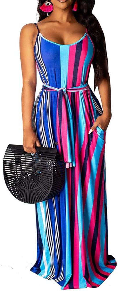 striped maxi dress amazon