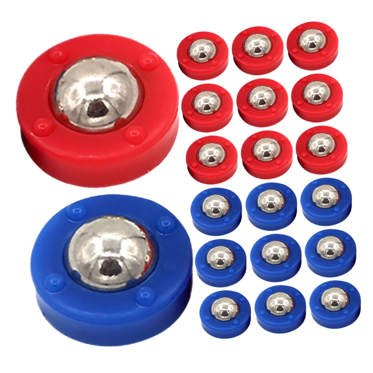 BRIGHTFUFU Game Enhancer 20pcs Shuffleboard Accessory Set Mini Tabletop Parts Roller Curling Replacement Components for Home Club