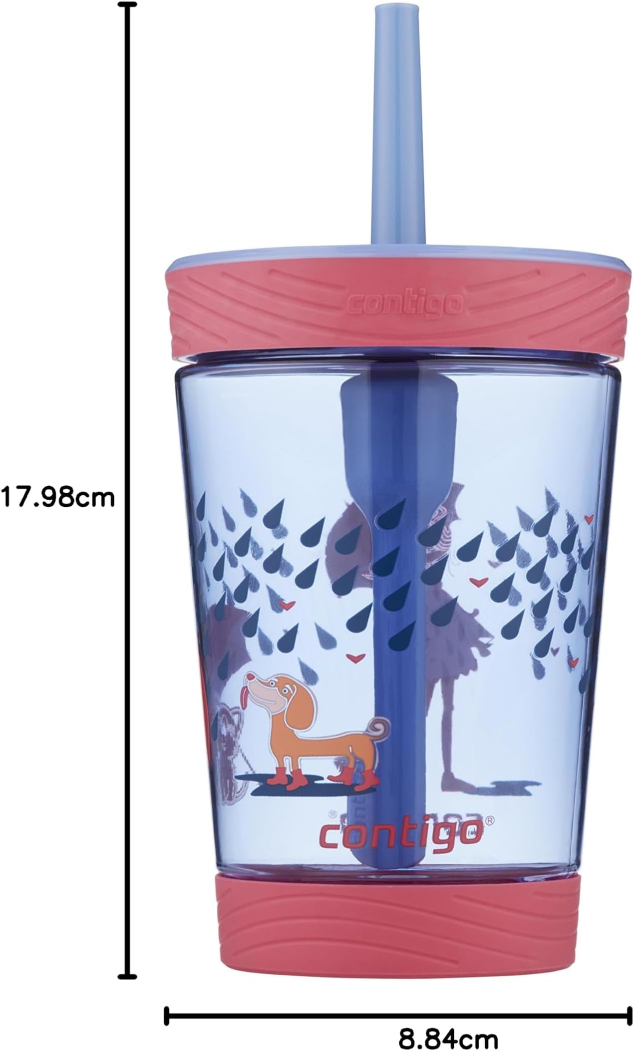 Contigo Spill-Proof Kids Tritan Straw Tumbler 14oz Purple 2002729