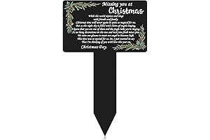 Geelin Christmas Cemetery Grave Decoration Memorial Plaque Stake