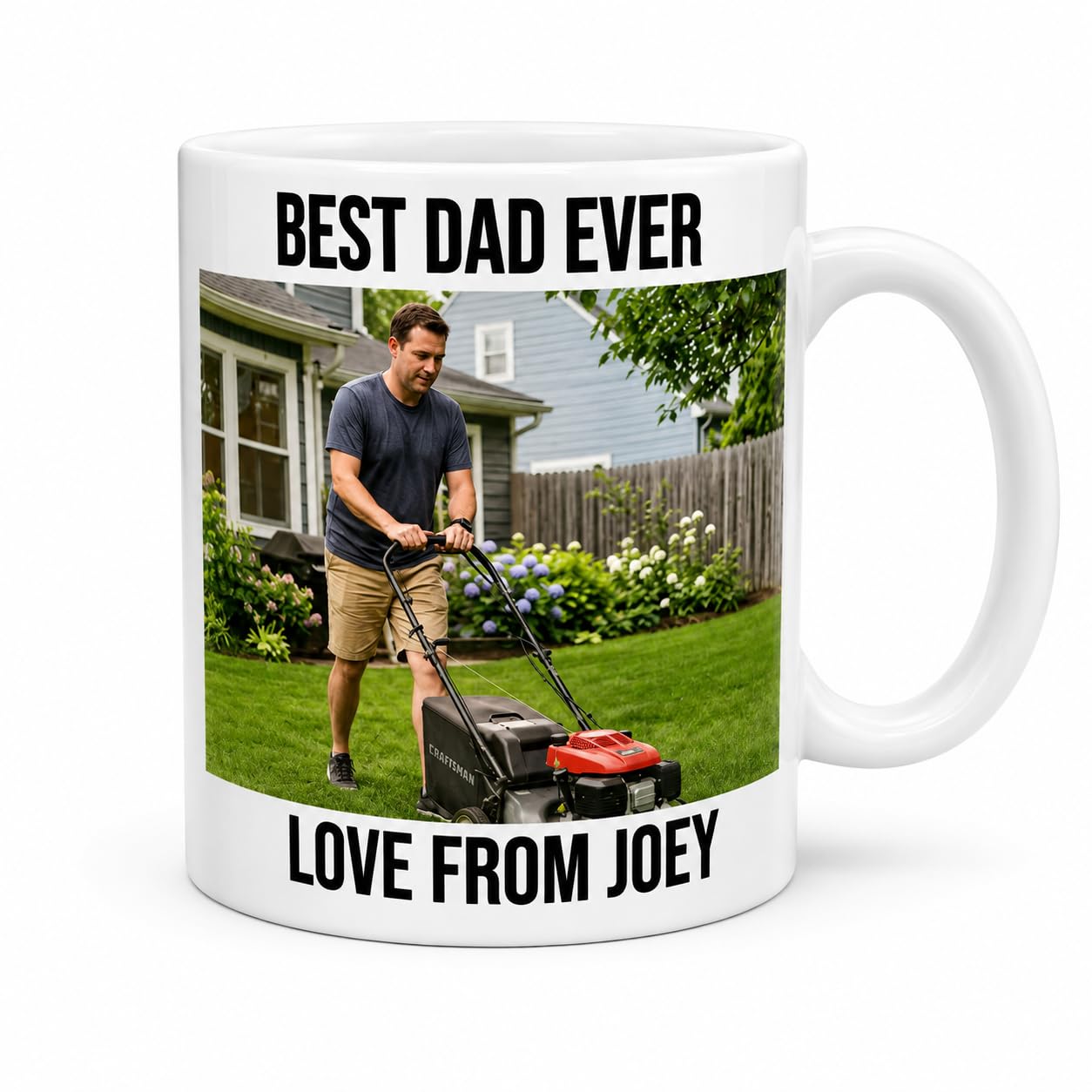 Personalised Mug with Photo and Text On Both Sides - 20oz Coffee Cup - Customised Gift for Mother Father Grandad Women Wife Husband Lover - Present for Birthday Christmas Valentine (Jumbo-20oz-590ml)