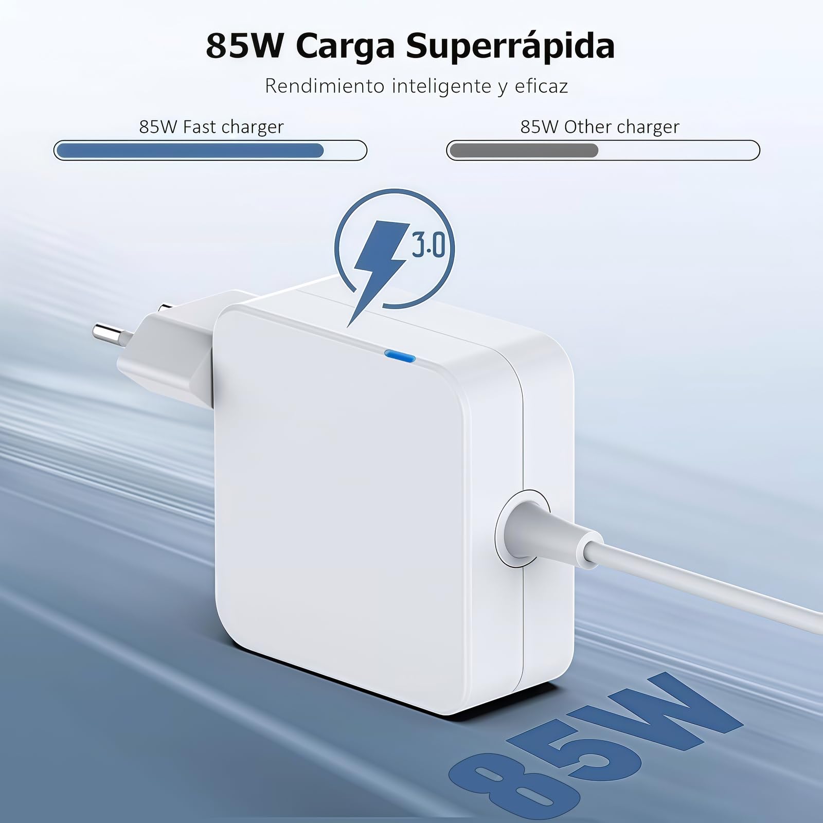 85W T-Tip Caricatore, Sostituire l'adattatore di Alimentazione Mac-Book, Compatibilità Mac-Book Pro 13"&15"&17" Inch (2012-2015) Modello A1174,A1290,A1424,A1398,A1343,A1172, Applicabile 85W/60W/45W