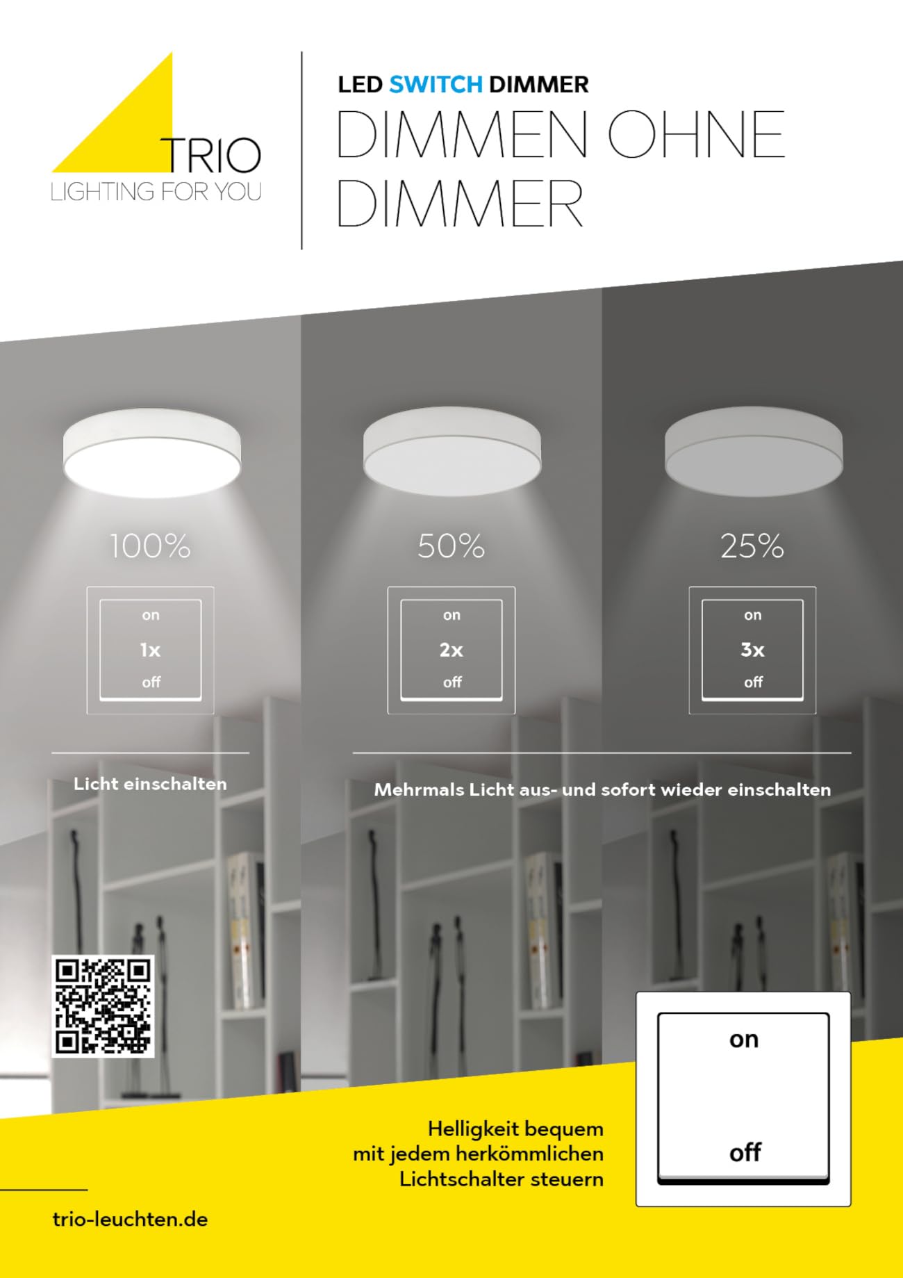 Trio Leuchten LED Deckenleuchte Indira 674610507, Metall, Nickel matt, Acryl weiß, 3 x 6 Watt & 2 x 3.5 Watt, Länge max. 245cm