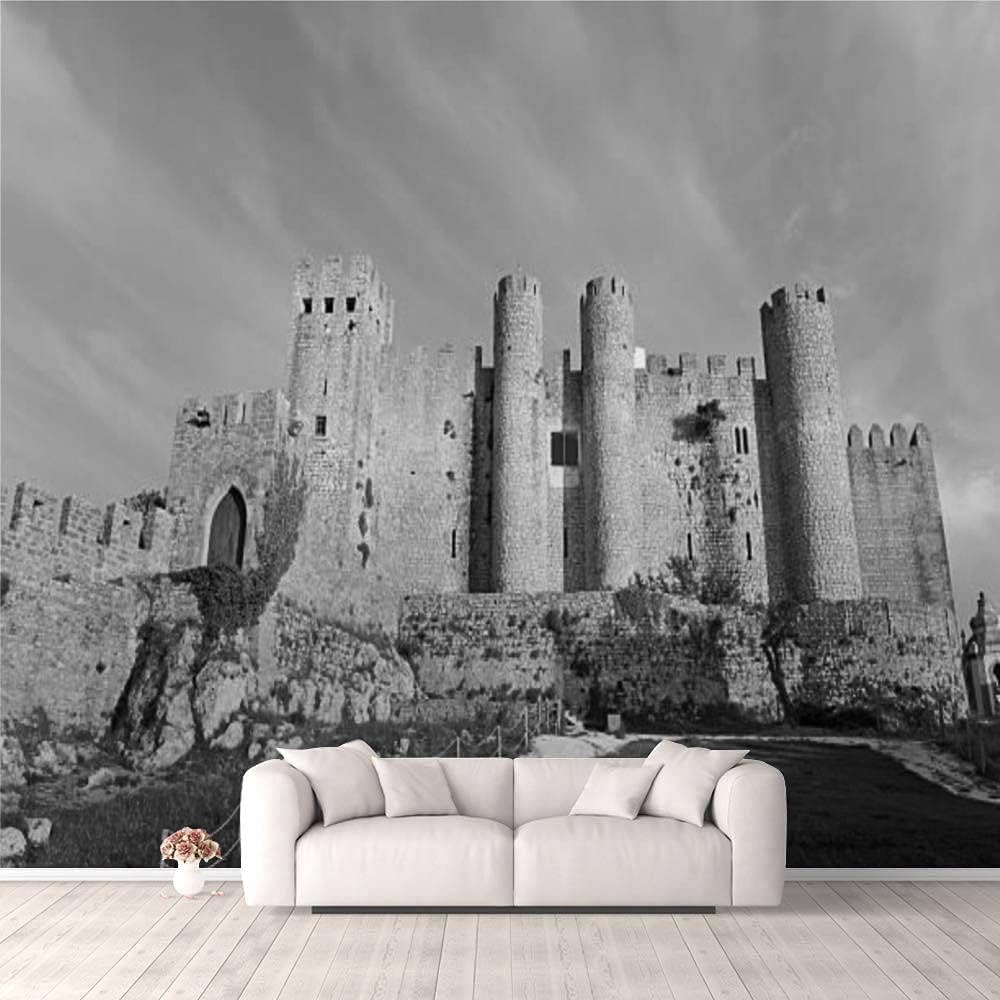 Fond d'écran mural 3d paysage château rétro xl papier peint salon