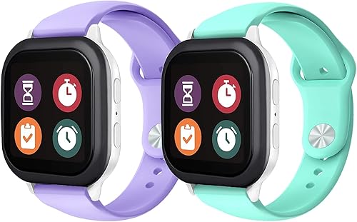 Paquete de 2 correas de silicona compatibles con Gizmo Watch 3 Adventrue 3 2 1Gabb Watch 3e 3 2 1SyncUP WatchCosmo JrTrack Correa de reloj para