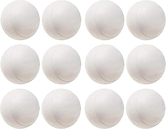 Smartsupply Plastic Cricket Training Ball White Toy Balls for Cricket for Indoor and Outdoor Game Kids Choice Now Days (White Ball, Pack of 6)