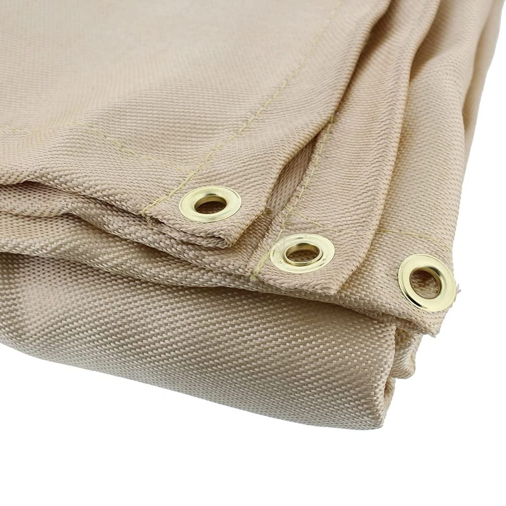 Couverture de soudage Robuste en Fibre de Verre avec œillets for Bouclier