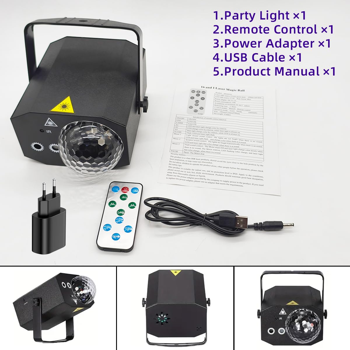 Les projecteurs de scène, les lumières stroboscopiques de DJ, les boules disco à LED et les télécommandes à commande vocale conviennent aux fêtes d'anniversaire, aux karaokés et aux réunions de famill