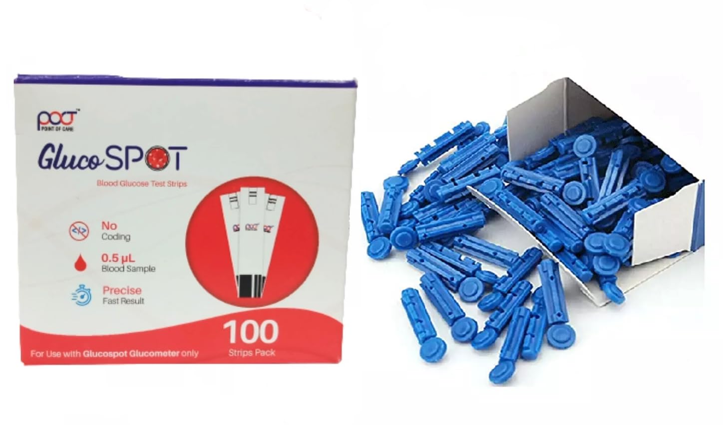 Ess Cubes Enterprise Poct Glucospot 100 Strips With 100 Round Needles (B0CJDJT1BD) Amazon Price History, Amazon Price Tracker