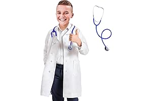 Doctor Costume Set - Lab Coat with Doctor Accessories for Kids