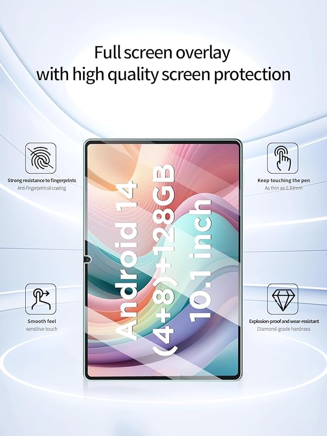 Protector de Pantalla UYRUREL 9H para CWOWDEFU 1069 de 10 Pulgadas miniatura 2