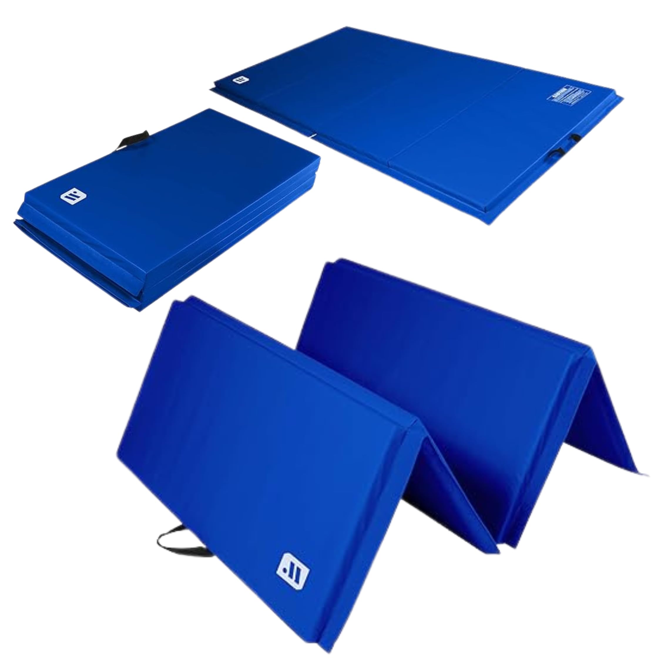 We Sell Mats 4 ft x 8 ft x 2 in Personal Fitness & Exercise Mat, Lightweight and Folds for Carrying, Blue