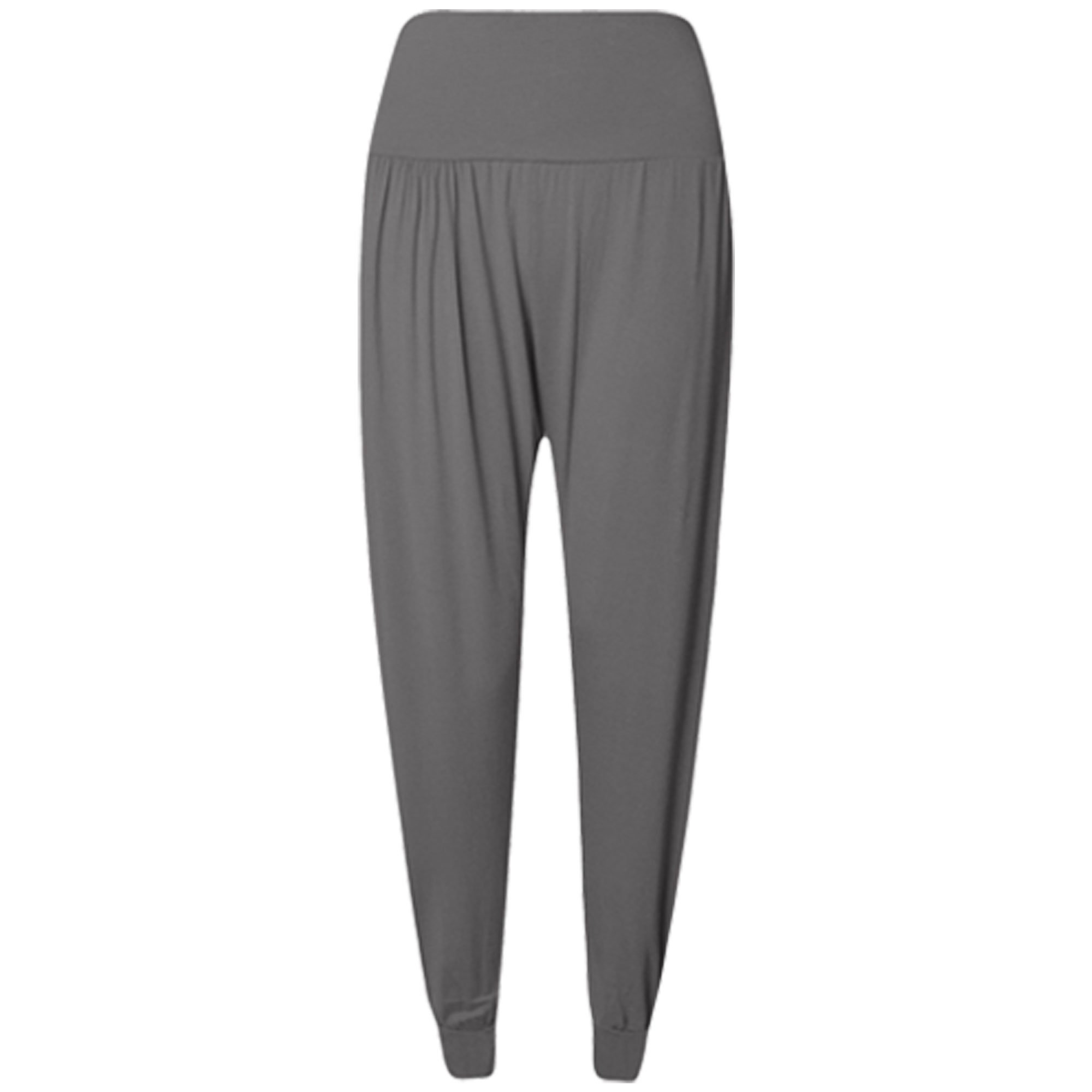Candid Styles Womens Ladies Ali-Baba Hareem Baggy Pants Trousers Hareem Stretch Leggings 8-26, 16-18, Charcoal - Hot New Sexy Hareem Pants