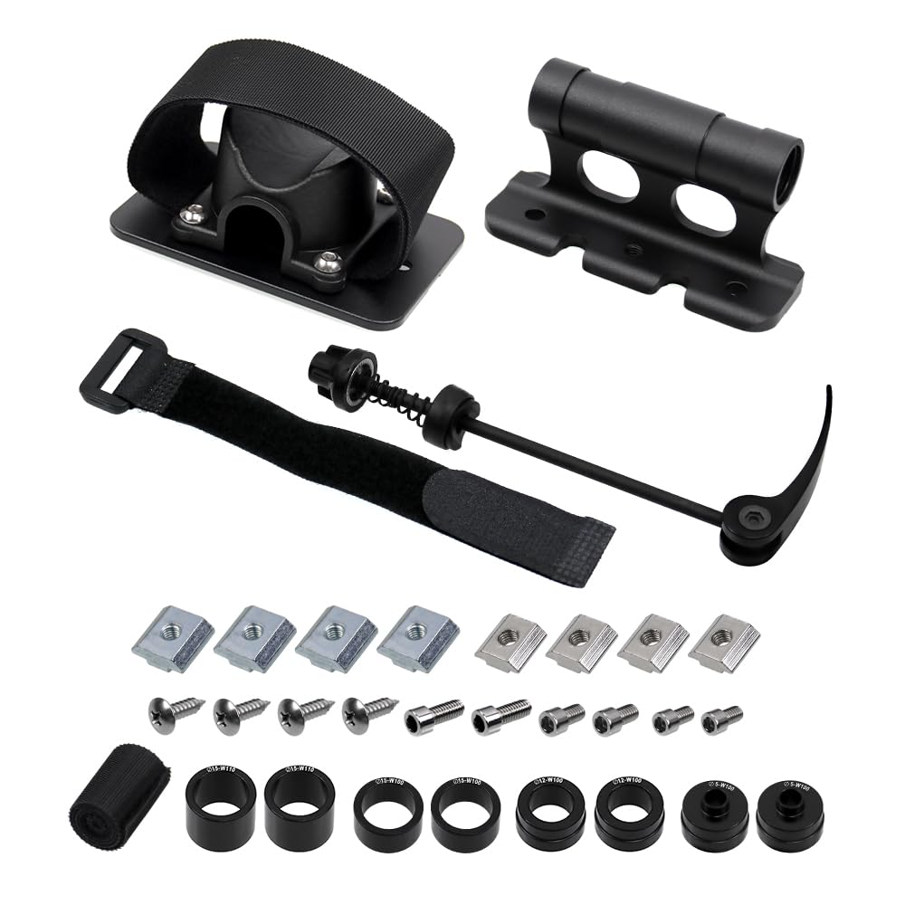 RYANSTAR RACING Bicycle Rack Mount Front Fork Mount Bracket & Bicycle Rear Wheel Holder Set Compatible with Most Mountain Bikes Road Bicycles E Bikes