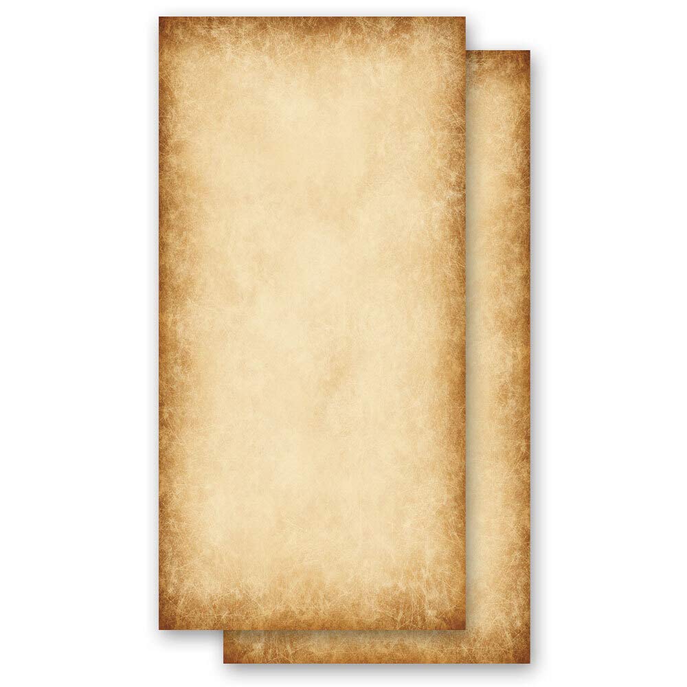 Motif Letter Paper! Antique & History Rustic 100 Sheets DIN Long - Paper-Media
