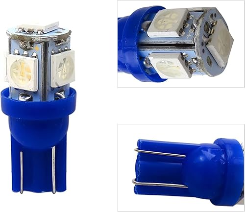 Miniatura 3 de Xspeedonline 20 bombillas LED azules T10 194 168 2825 para instrumentos de coche, medidor de instrumentos de coche, luz de tablero