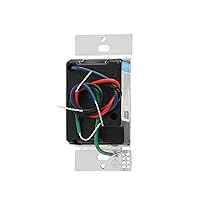 Vista 6 de Lutron Sunnata Interruptor accesorio de encendido/apagado, solo para uso con reguladores LED+ Sunnata, ST-AS-BL, Negro