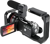 Vista 3 de ORDRO Videocámara con Zoom Óptico para Transmisión en Vivo UHD 4K, AC5 Plus, Cámara para Vlogging de YouTube, Pantalla Táctil Giratoria, Anti-Shake