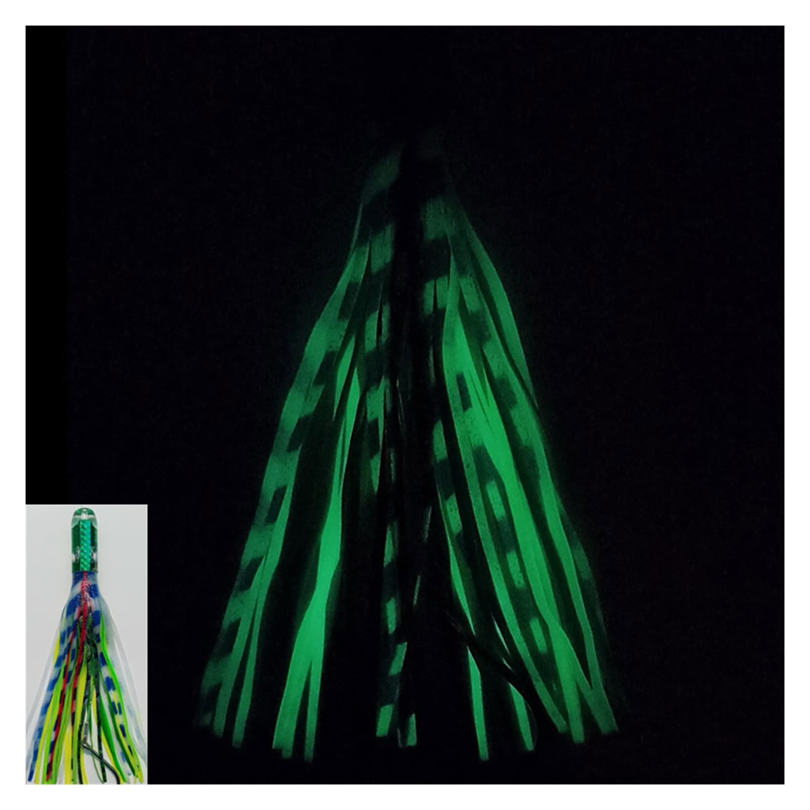 XILILHC 1 PZ 33 cm 160g Barca da Pesca A Traina Esca Calamari Esche da Pesca 13 Pollici Big Game Lure Tonno Metal Head Octopus Sea Fishing Lure