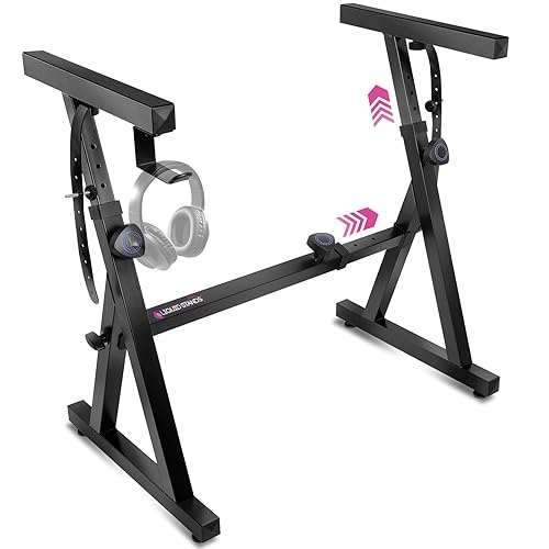 Liquid Stands Piano Keyboard Stand - Z Style Adjustable and