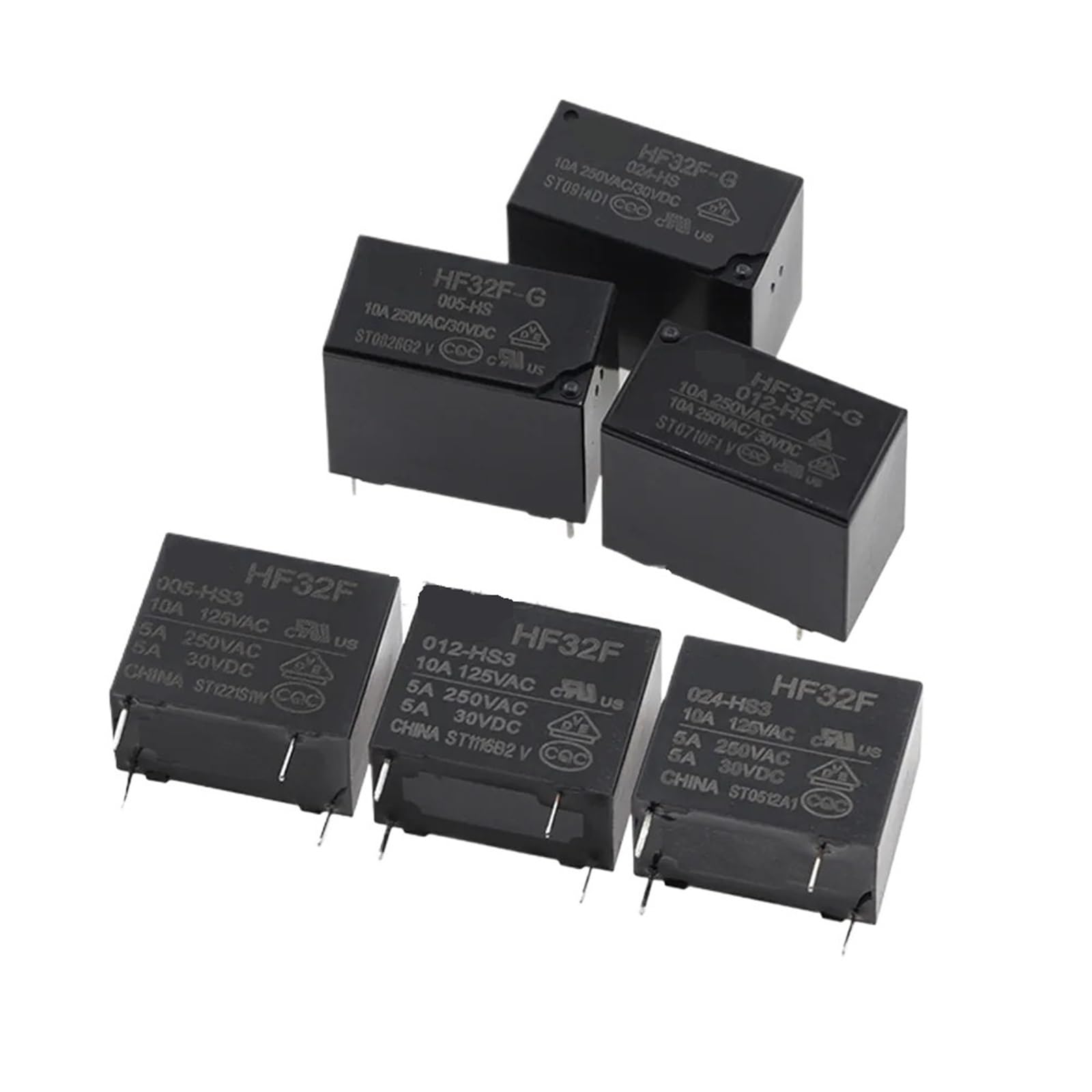 Relais HF32F-G-024-HS 10A JZC micromodule 24V 4 pins pour domotique DIY