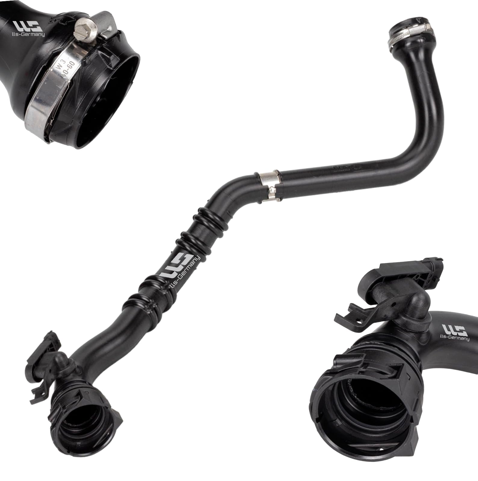 LLS-GERMANY Manguera de aire de carga, Manguitos Coche, compatible con Ren ault Kangoo, Grand Kangoo, Be Bop, Express, (KW0/1, FW0/1), 1.5 dCi, 8200688708