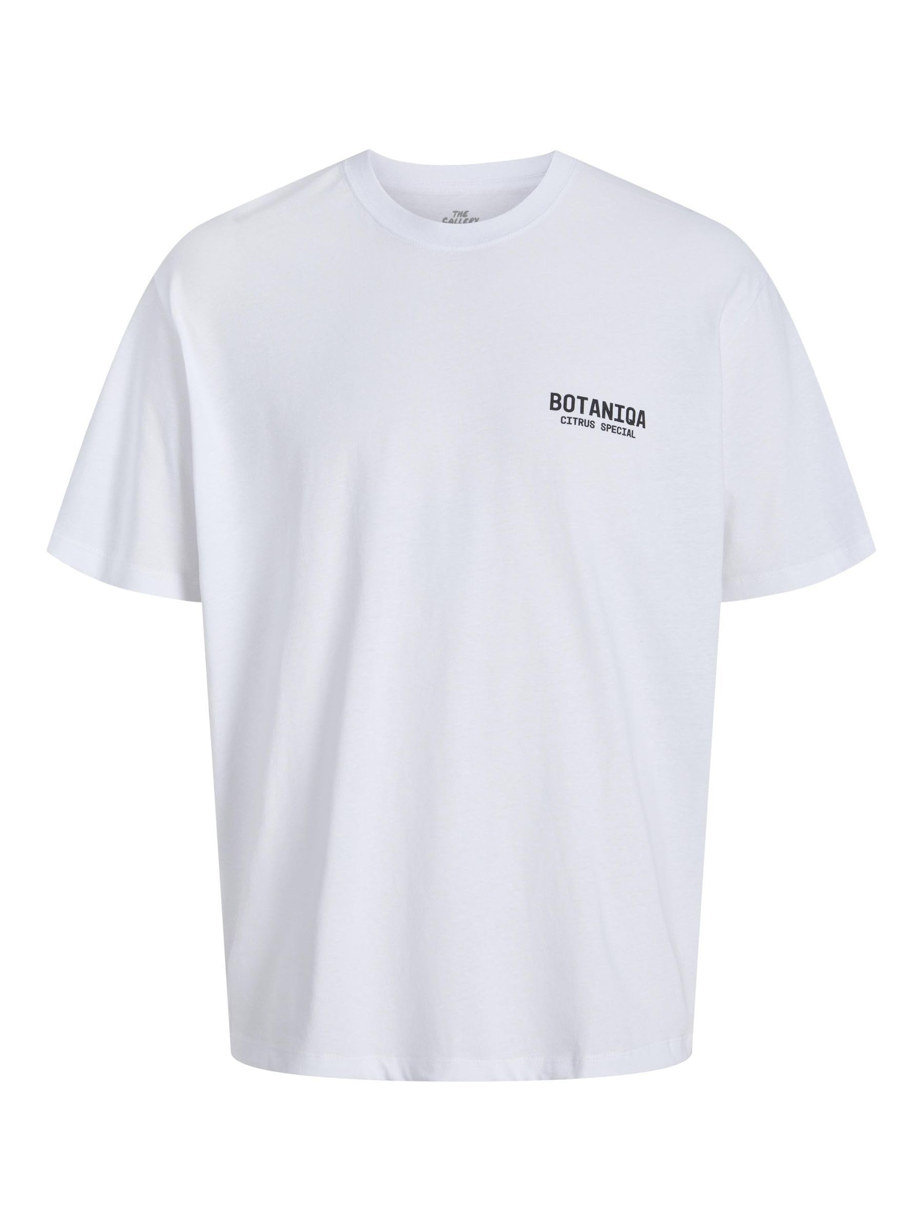 JACK & JONES Male T-Shirt Printed T-Shirt, Bright White 1., L