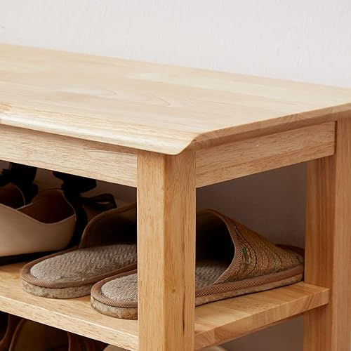 Miniatura 42 de Zapatero organizador de 3 niveles, 4 pares de banco de almacenamiento de entrada para pasillo, dormitorio, sala de estar, dormitorio, soporta hasta