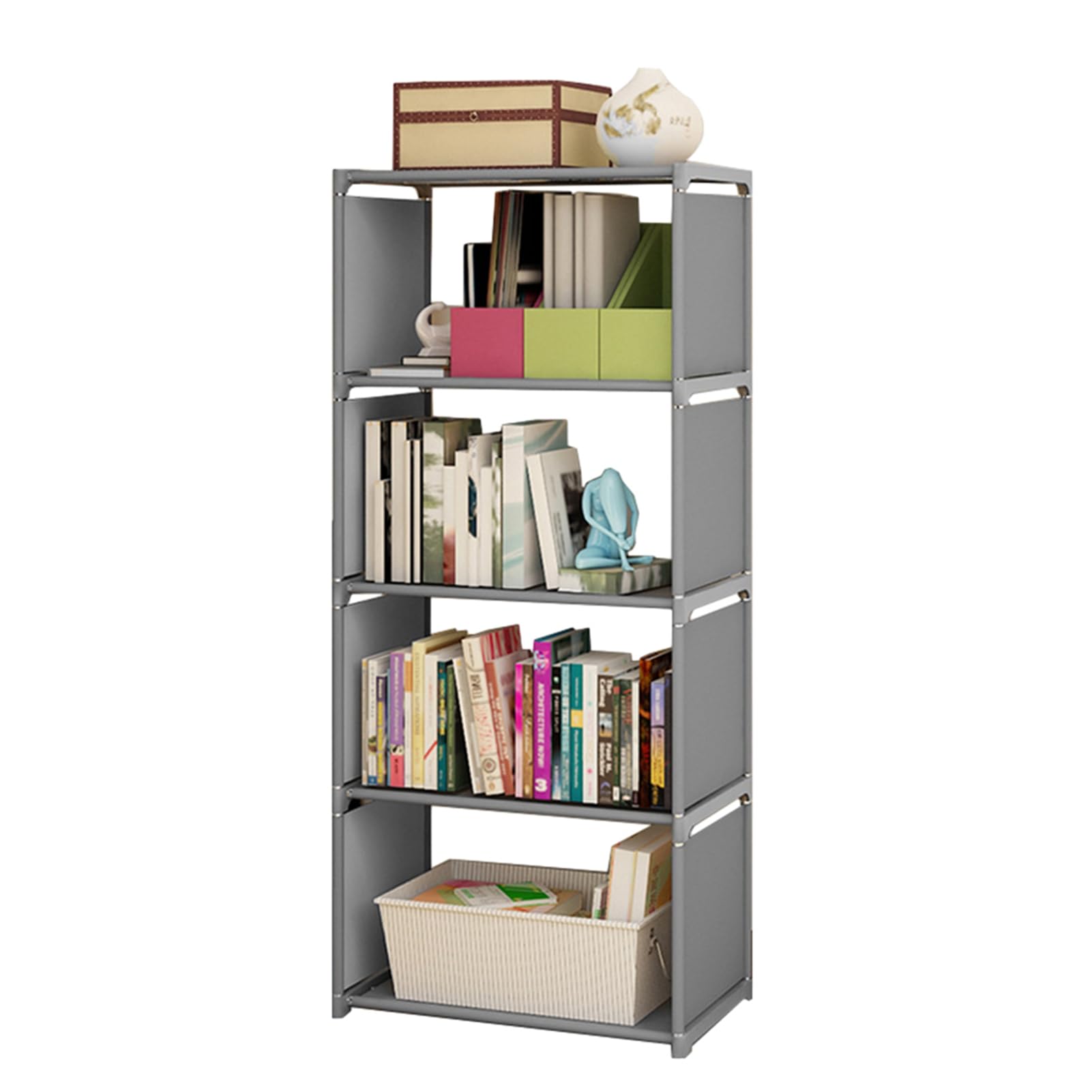Estante de almacenamiento en forma de cubo para solucionar el desorden de libros #2
