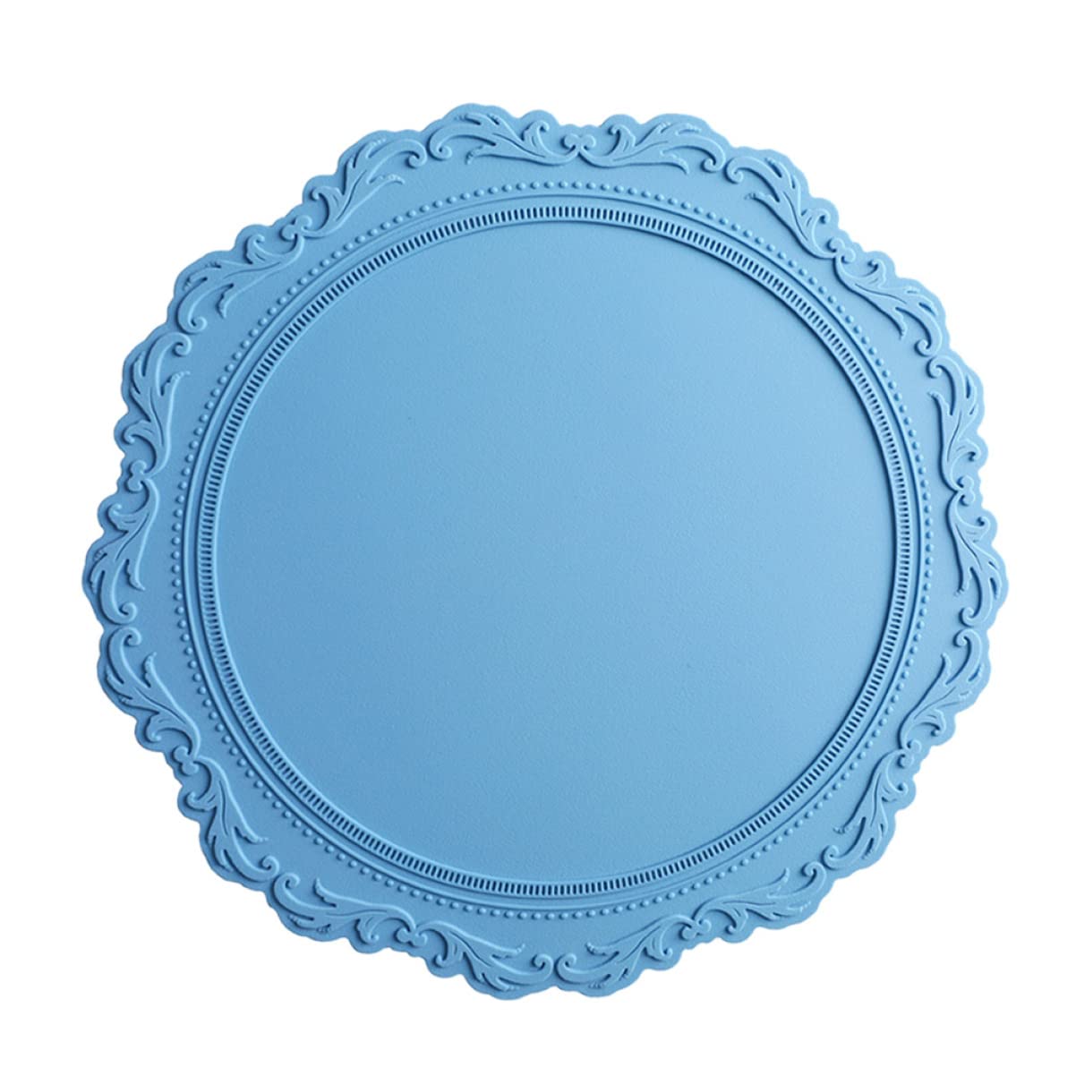 silikonowa podkładka pod gorące naczynia, Silikonowy antypoślizgowy uchwyt na gorący garnek Podkładka trójnóg Podstawka obiadowa Wielokolorowa 34x34x0,5cm(Light Bluex2pcs,34x34x0.5cmx2pcs)