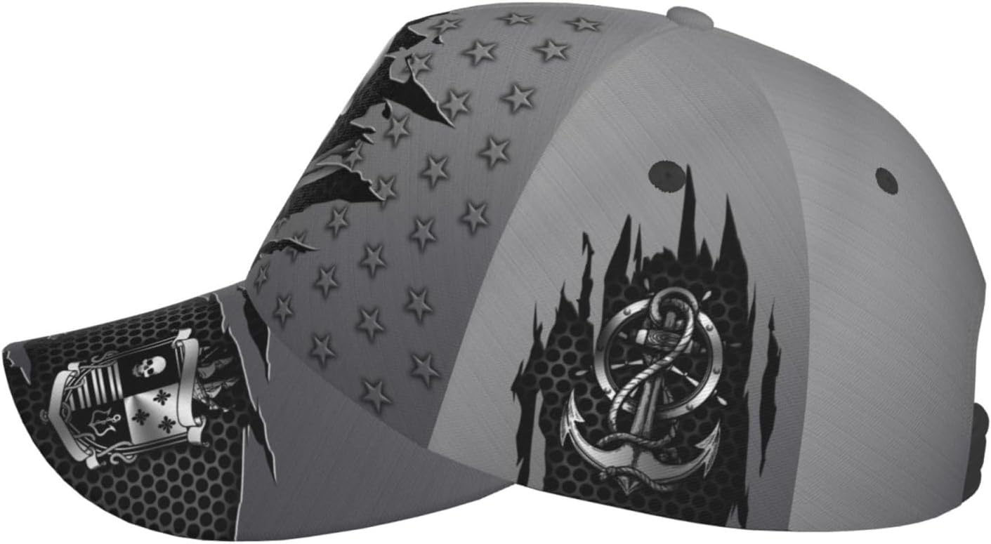 THE PIRATE KING Anime Pirate Captain Baseball Cap Skull Print Hat Halloween Baseball Cap Adjustable for Men and Women - Image 5