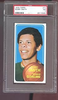 1970-71 Topps #74 Bobby Smith PSA 7 Graded Basketball Card 1970 NM Cleveland