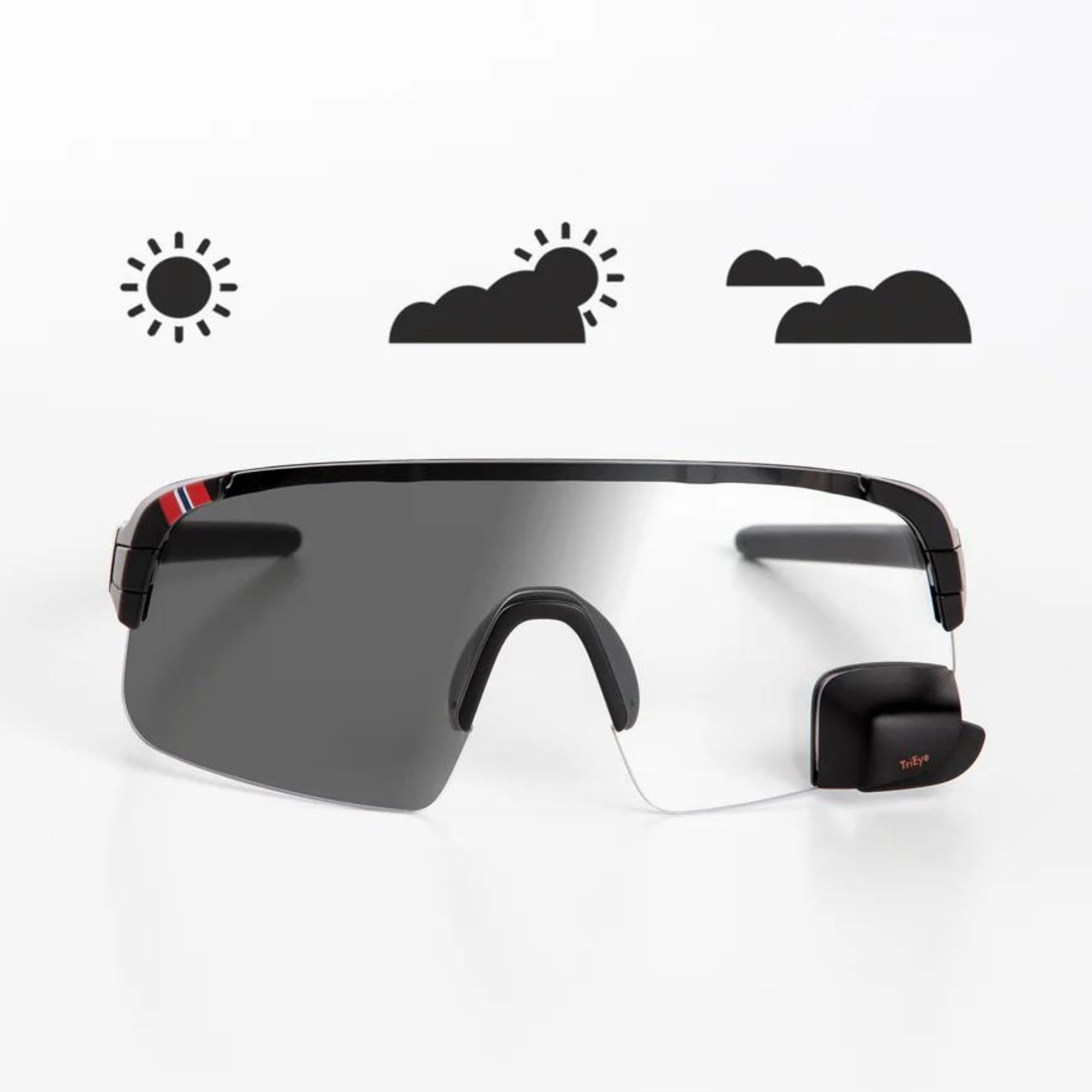 MOMES TriEye View Occhiali Nero S