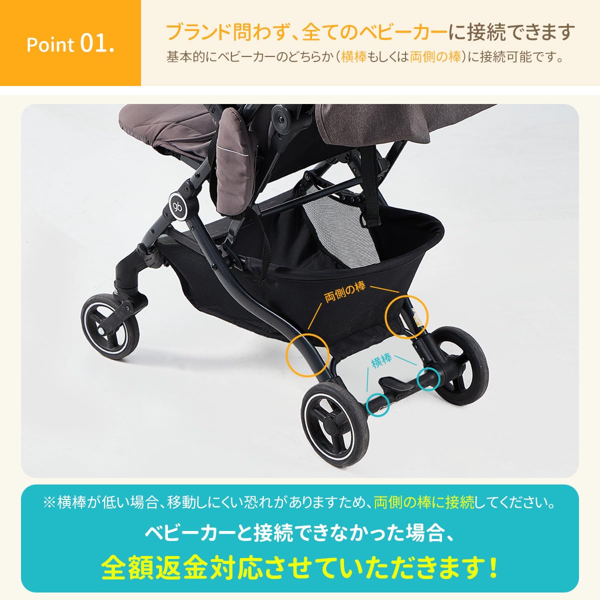Amazon.co.jp: ベビーカー ステップ BABIZ ベビーカーボード 2-in-1 二 