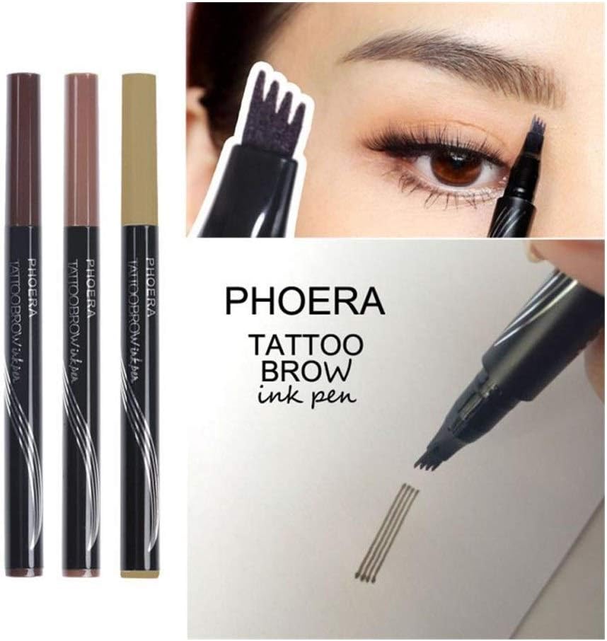 Amazon.co.jp RBRYP アイブローティントラスティングアイブローペンフォークヒント眉毛の入れ墨鉛筆ナチュラル防水ロング