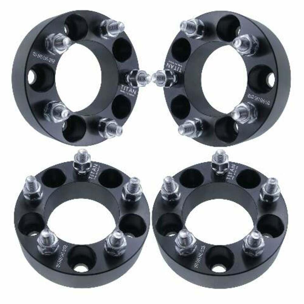 2" 5x4.5 Wheel Spacers - Fits Honda Accord Civic CR-Z Fits Acura Integra RL TL Fits Jeep Compass Patriot - 2 Inch (50mm), 5x114.3, 12x1.5 Studs - Set