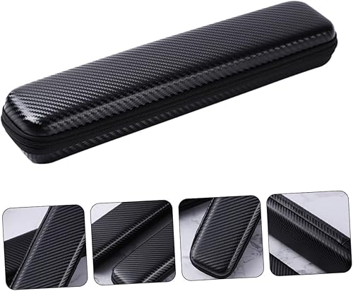 Miniatura 6 de 2 unids Peluquería Llevar Hierros Clásico Negro Viaje Peine Curling Herramienta Uso de la Herramienta de Uso de la Cubierta de Cepillo Bolsa de