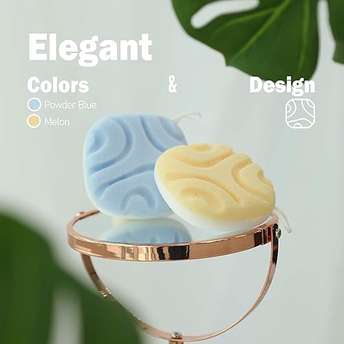 Miniatura 4 de myHomeBody Esponjas de lavado facial, esponja facial para lavar la cara, esponjas faciales para limpiar y exfoliar, esponjas de limpieza para la