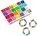 INSCRAFT Pony Beads Set, 3300 Pcs 9mm in 23 Colors with Letter & Star Designs, Elastic String for Bracelet Jewelry Making